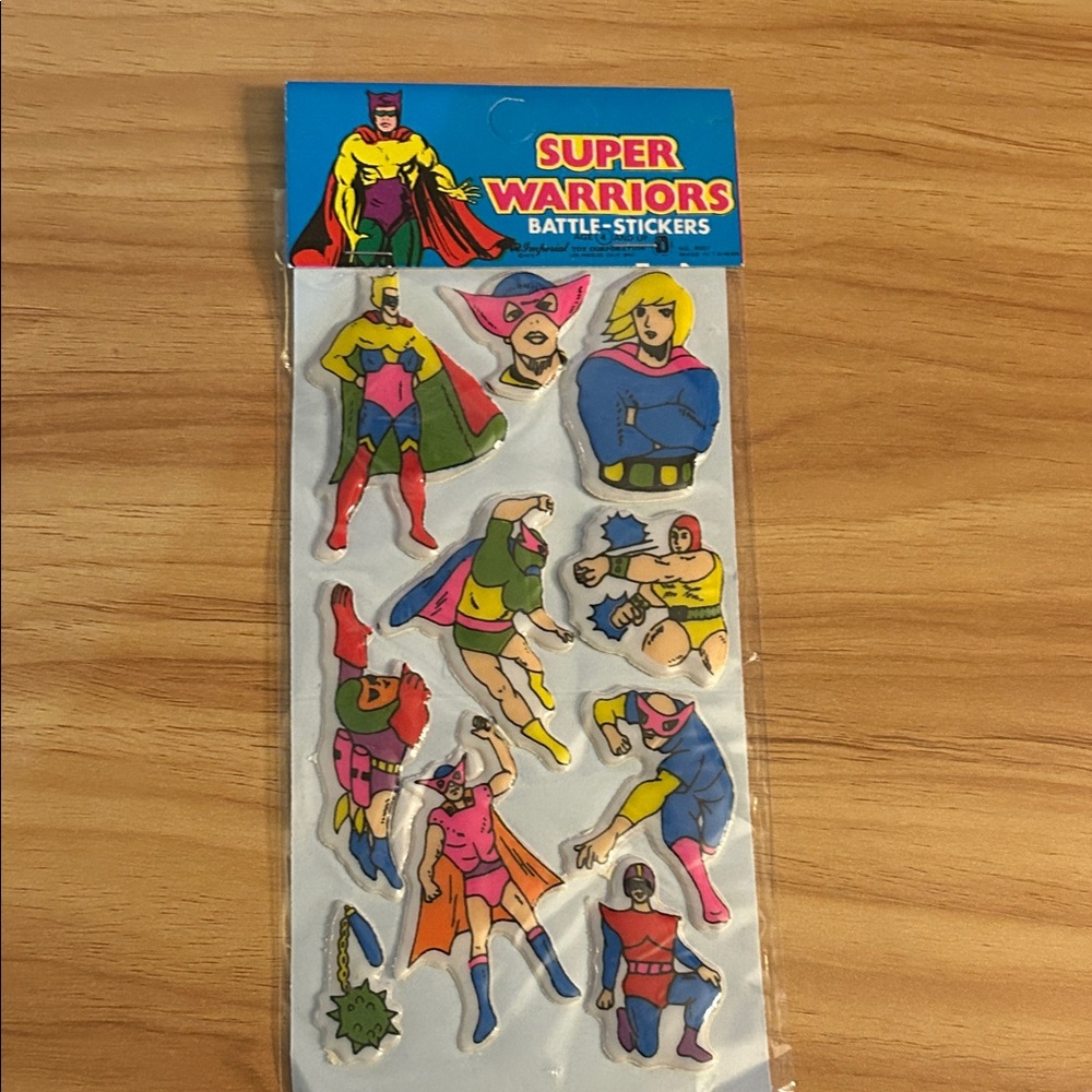 Super Warriors Battle Stickers by Imperial Toy Corp